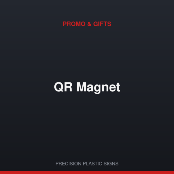QR Magnet - custom 3D-printed QR code by Precision Plastic Signs